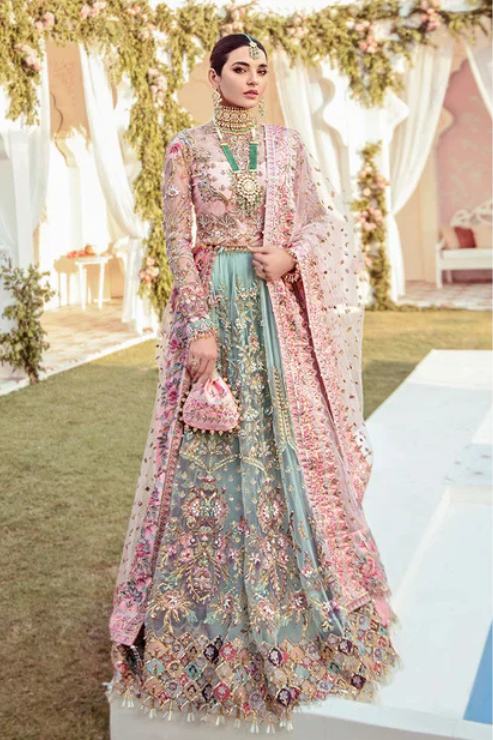 Joli Embroidered Net 3-Piece Suit WS-03